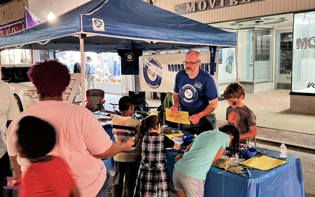 Bourbon County Democrats booth at Artwalk